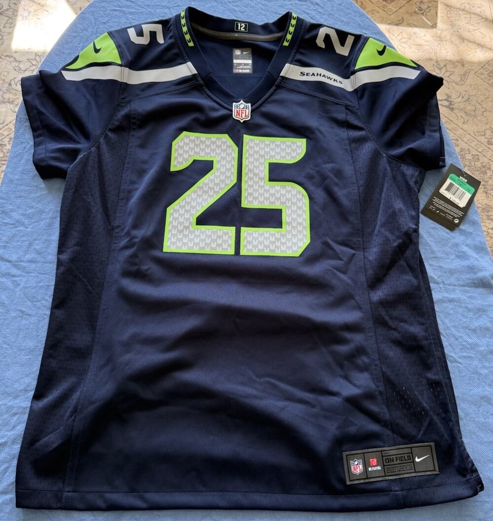 Nike On Field Seattle Seahawks Jersey Richard Sherman #25 Women’s XL NWT